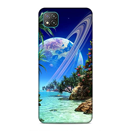 Image of Printed Mobile Back Hard Case Cover for Xiaomi Poco C3 | Beautiful Nature, Jupiter Planet A-2184