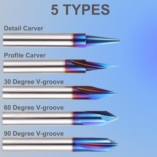 HQMaster 5Pcs V-Groove Angle Set