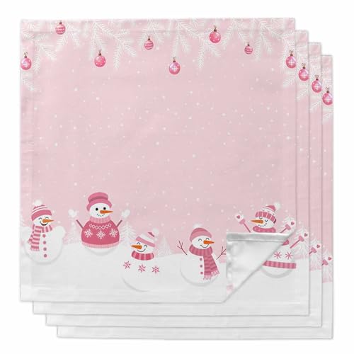 Servilletas de Tela Navideñas 20x20 Pulgadas Set x4 miniatura 1