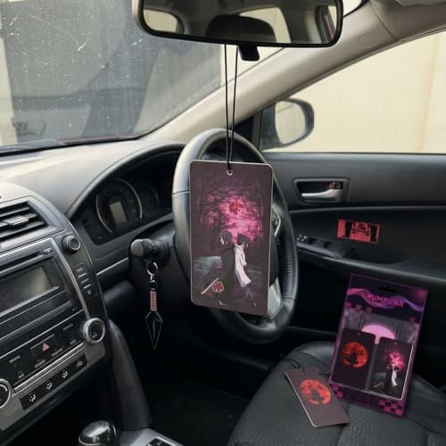 Image of PumpCar 2 pieces Uchiha Itachi Sasuke double-sided hanging Japanese anime vanilla car air freshener Cool anime hanging air fresheners for rearview mirror Car Interior Accessories Household gifts