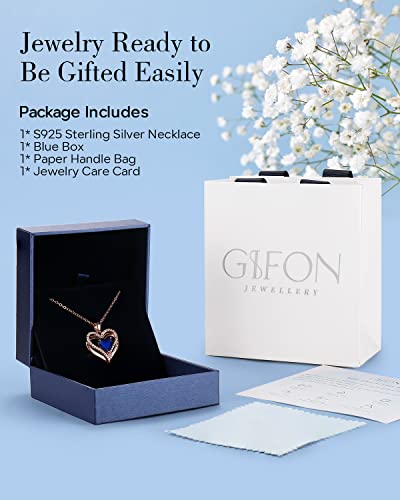 S925 Sterling Silver Necklace For Women, Wife Jewelry, Birthday Gifts, Girlfriend Anniversary Necklaces, Daughter Heart Love Jewel, Gift For Her, Sept #TOP4