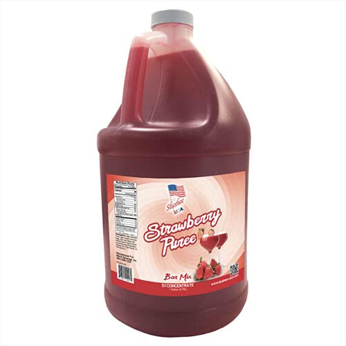 Strawberry Puree Smoothie Mix/Dessert Topping | 1 Gallon