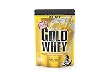 Der Goldstandard: Weider Gold Whey liefert Dir und Deiner Muskulatur pro Shake bis zu 33g hochwertiges Eiweiß (Vanillegeschmack, gemischt mit fettarmer Milch)