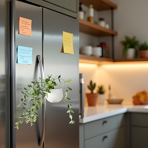 Imán decorativo 3D plantas verdes para nevera miniatura 3