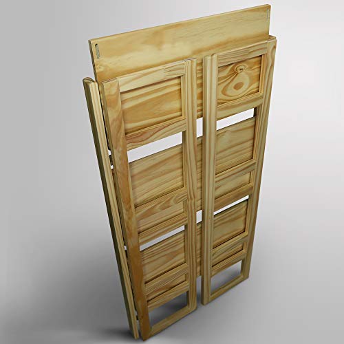 Image of Casual Home 3-Shelf Student 20.75 inch Wide Folding Bookcase, Natural (New)