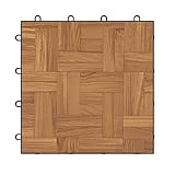 IncStores 1/2 Inch Thick Modular Practice Dance Floor Kits | Wood-Printed Plastic Dance Flooring for