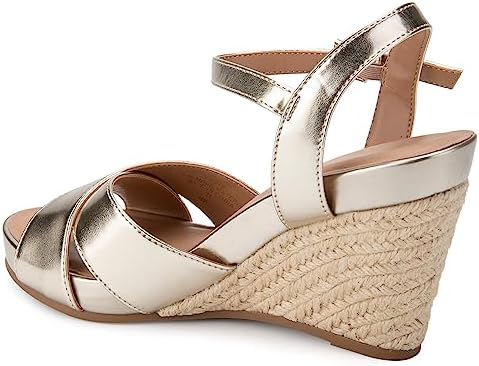 Aerosoles Women's Pastel Wedge Sandal, Soft Gold PU, 10 Wide | Image 6