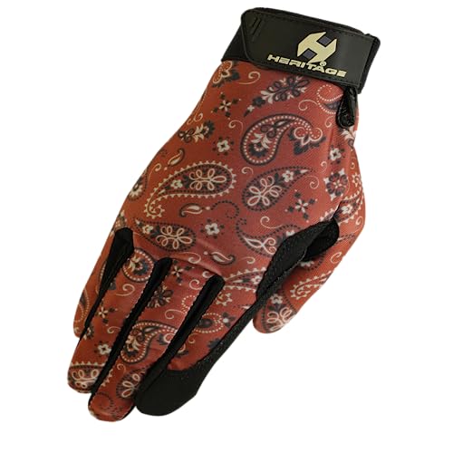 Heritage Performance Gloves, Performance Glove, Size 6, Bandana