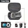 Leayjeen Waterproof Digital Camera Case Compatible with YISENCE/HICSHON/Trsunow/EUXOR/Yiffecal/ZNIARAKL10FT 30MP FHD 1080P Waterproof Camera,Fill Light Underwater Camera for Snorkeling- Black(Case)