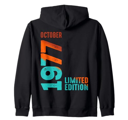 Octobre 1977 Édition limitée Anniversaire Sweat à Capuche