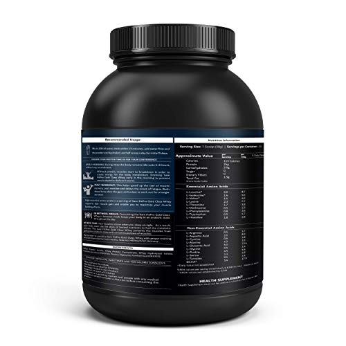 Image of SamFit Pro Gold Class Whey Protein | Vanilla | 1 Kilogram | 24 Gram Protein per Scoop | USA made Whey| 0g Trans Fat | Keto Friendly Protein Powder, For Fat loss and Maintaining Lean Muscles|