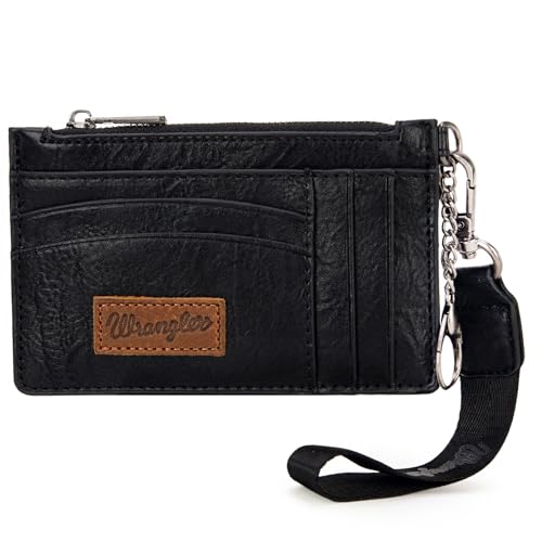 Image of Montana West X Wrangler Credit Card Holder RFID Credit Card Holders for Women Card Holder Keychain Small Wallet Women Wristlet