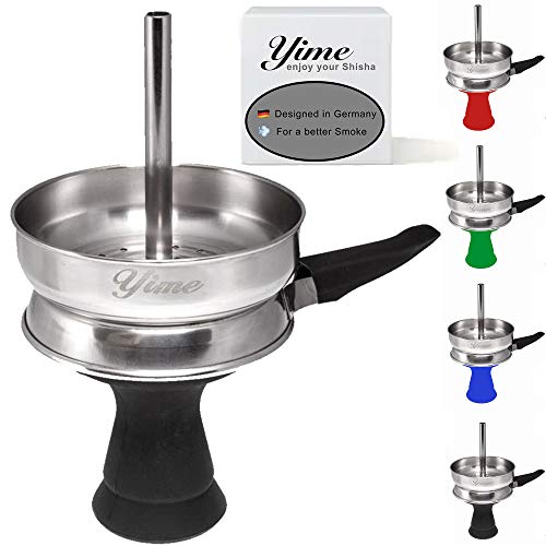 YIME Shisha Cabeza Silicona incl. Chimenea de Set I Cabezal de Silicona