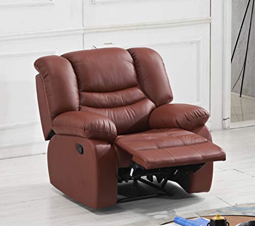 Mapo Möbel Leder Fernsehsofa Relax-Sessel Fernsehsessel mit Schlaffunktion 5116-1-206