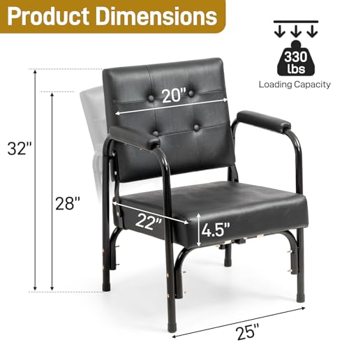 Image of Winado Auto Recline Shampoo Chair, Portable Salon Barber Chair, Black | 330LBS Load Capacity, Tilted Backrest, Heavy Duty Spa Beauty Equipment for Hair Stylists, Tattoo Artists, Cosmetologists