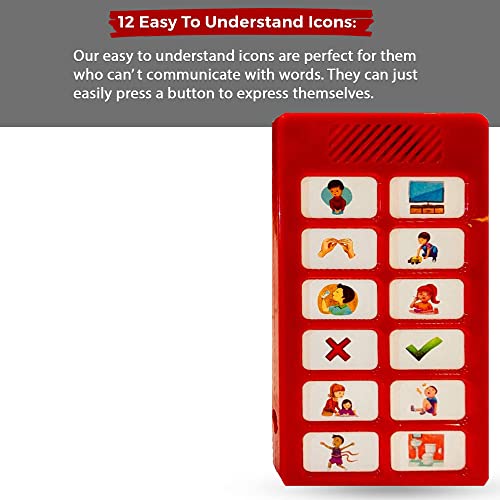 Too-Special-Supplies-AAC-Communication-Device-Communication-Device-for-Non-Verbal-Children-Adults-and-More-12-Button-Design-Record-Your-own-Voice-and-Sounds