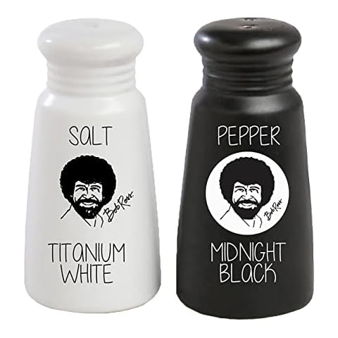 Bob Ross Salt and Pepper Shakers Cover