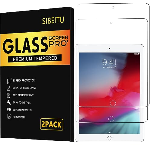 SIBEITU Screen Protector for iPad Mini 5/4th Generation, 9H HardnessTempered Glass Film Guard 7.9 inch (2 Pack)