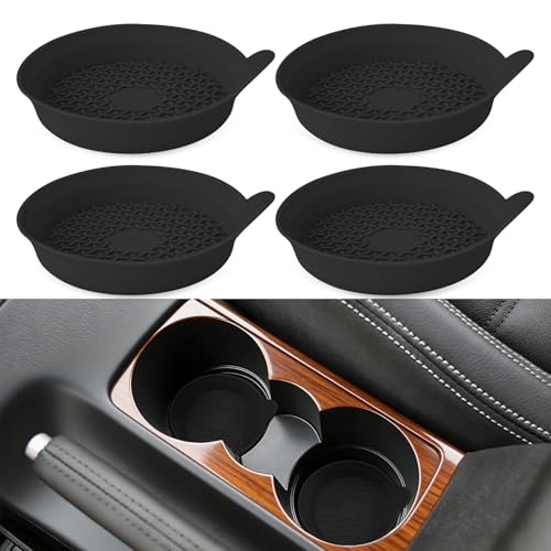 Set de 4 posavasos para auto de silicona antideslizantes miniatura 1