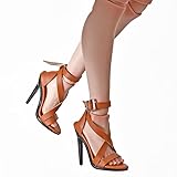AMITD Chaussures à talons hauts pour femme 1/6, accessoire de modèle pour PH TBL JO UD Worldbox Action Figure Body (marron)