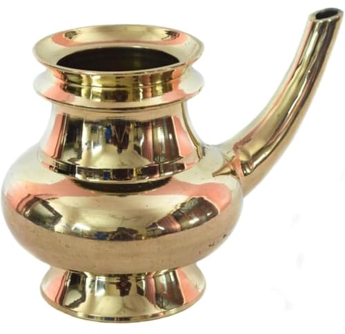 Image of Kerala Crafts Pure 3.5 Inch Brass Kindi (Vessel or Holy Water Dispenser) |Kerala Traditional Home Mandir Wedding Onam Vishu Deepavali Navarathri Pongal Thrissur Diwali Temple Festival Pooja