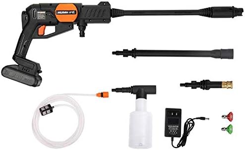 Cordless Portable Power Cleaner, 20V Rechargeable Washer 320 PSI, for Smaller Jobs Cleaning, Accessories Kit Battery and Charger Included