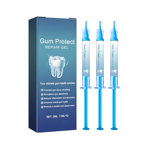 Gum Protect Dental Repair Gel, Professional Gum Health Solution, 3ml (1ml x 3), with Tissue Rebuilding Formula