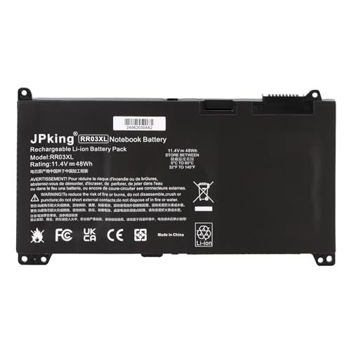 JPking RR03XL Batería para HP ProBook 430 440 450 455 470 G4 G5 Mobile Thin Client MT20 MT21 MT31 Series HSTNN-PB6W HSTNN-LB7I HSTNN-LB71 HSTNN-UB7C HSTNN-I74C 851477-421 851477-541 851477-831