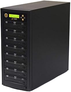 Acumen Disc 1 to 7 DVD CD Duplicator - Multiple Discs Copier Machine with 24x Writers Burners Drives (Standalone Audio Video Copy Duplication Device Unit)