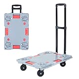 Platform Hand Truck Cart - Transformable Trolley Cart, Heavy Duty Hand Truck Load 330LBS, Splicable...