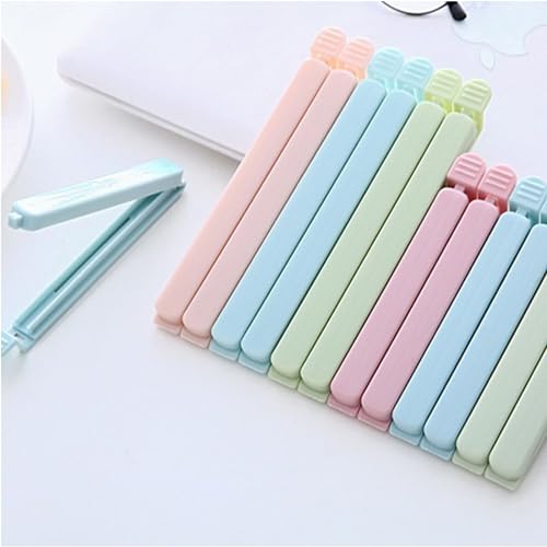 qingmeng 30 Stück Verschlussclips für Beutel, 15cm 12cm Tütenclips Bunt, Verschlussklammern Tütenklammern Groß, Clips Klammern Klipser für Tüten Verschluss Beutelclips Küche Frischhalteklammern Frisch