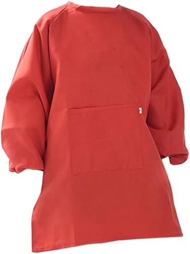 Delantal de pintura de manga larga para niños y resistente a las manchas con cierre ajustable, fácil de limpiar, ropa protectora para actividades de