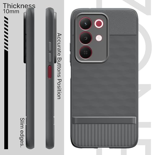 Image of Outlouders Back Cover for Realme Narzo 90X 5G / Realme C85 5G / Realme 15X 5G | Full Camera Protection | TPU Soft Flexible Shockproof Bumper Case (Grey)