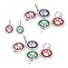 Pet Anti-Lost Supplies, langlebiges, leichtes Haustieretikett, 10 Stück für Pet Dog Cat(Random colors for footprints)