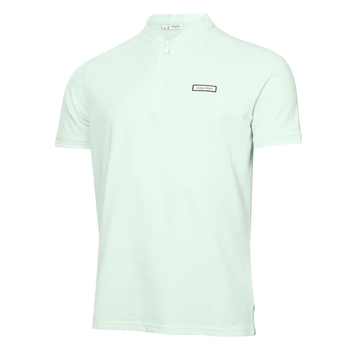Calvin Klein Mens Denton Blade Collar Polo Shirt - Light Jade - M