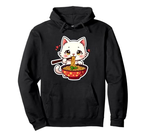Ramen Cat Anime - Vêtements Kawaii Vêtements Otaku Manga Sweat à Capuche