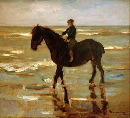 Peinture Poster Graffiti Art Cheval Max Liebermann pour Sublimer la Déco du Salon