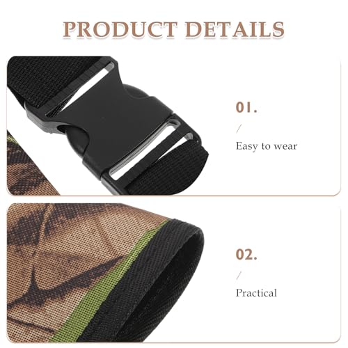 Estuche porta flechas ajustable de camuflaje y bolsa de almacenamiento compacta para arqueros 3