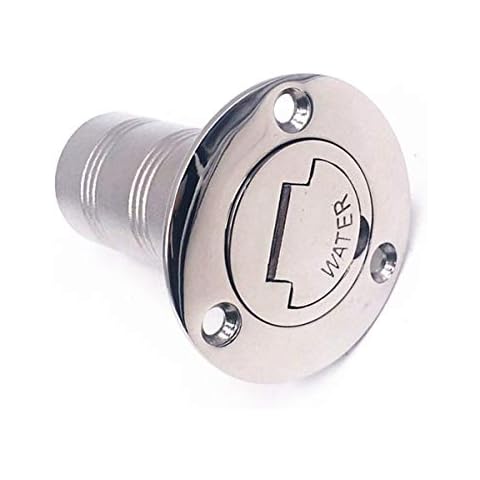 NRC&XRC 1-1/2"(38mm) Boat Water Deck Fill/Filler with Keyless Cap Marine 316 Stainless Steel Hardware for Boat Yacht Caravan Cover