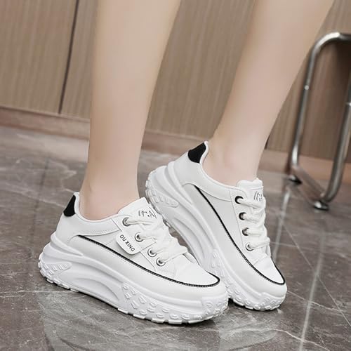 Platform Sneakers Women Chunky Sneakers Casual Walking Shoes Preppy Shoes Non Slip Breathable Fashion Sneakers3