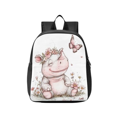 Mochila pequeña para niños, estilo kawaii, Rhinopithecus blanca