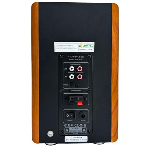 Caixa Acústica De Som Ativa Monitor Bluetooth 100W RCA TOMATE Para Estúdio Musical Televisão Computa