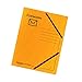 Produktbild Original Falken Postmappe. Made in Germany. Juris-Mappe aus extra starkem Colorspan-Karton mit 3 Innenklappen DIN A4 mit 2 Gummizügen gelb Sammelmappe Dokumentenmappe für Büro und Schule
