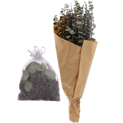 Ramo de lavanda seca aromática para decoración de baño miniatura 1