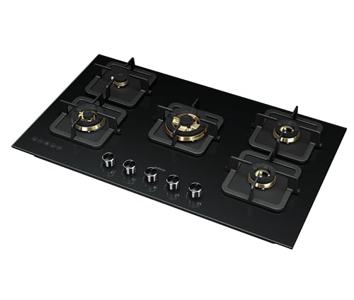 Robam Premium Brass Burners Gas Hob | Width: 90cm | | High Power Flame: 4.7kwh | Low Power Flame: 1.0kwh | Installation Size: 825 X 475 mm | 5-Year Warranty | Model: B520