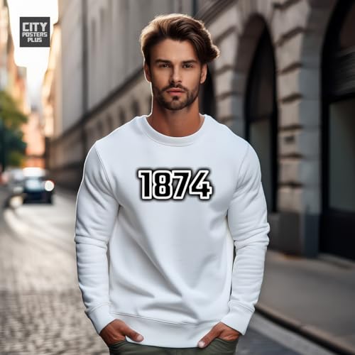Sweatshirt 1874 blanc pour vos weekends et sorties - 2