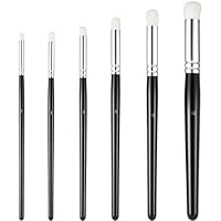 6-teiliges Rundspitzen-Kunstpinsel, Professionelle Trockenpinsel-Set Modelle Acryl Öl, Verschiedene Größen mit Holzgriff für Detailarbeit, Mischung und Texturierung