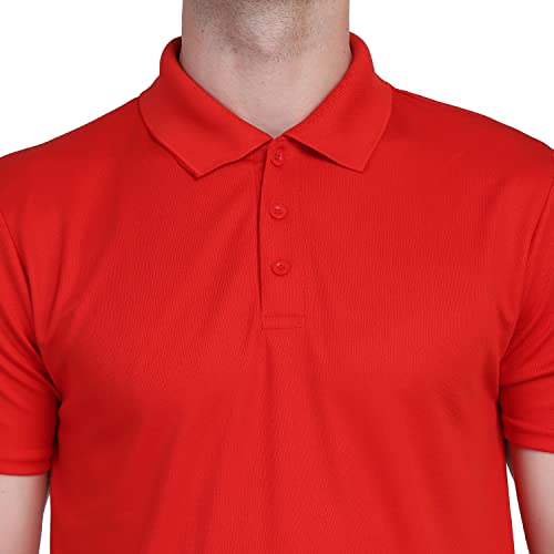 Image of INKKR Men's Casual Polo Neck Half Sleeve Solid T-Shirt (Pack-3)