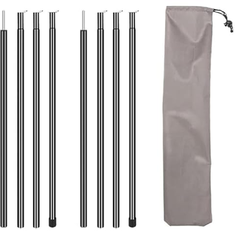 Savieva Adjustable Aluminium Tent Tarp Poles Cover