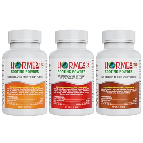 Image of Hormex Rooting Hormone Powder #3, #8, #16 - Soft to Hardwood Plant Cuttings
